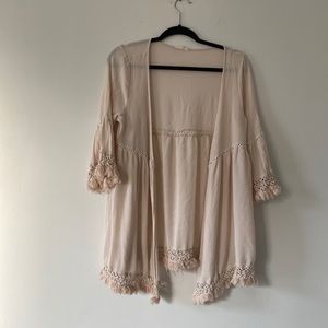 Crochet Kimono Cardigan